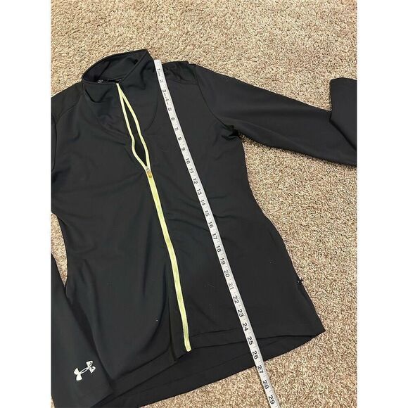 Under Armour Women's Full Zip Black Jacket Size S Standard Casual Long Sleeve - Picture 7 of 7